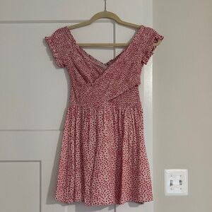 Lulus Floral Off-Shoulder Dress